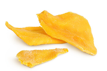 Canvas Print - dried mango isolated on white background