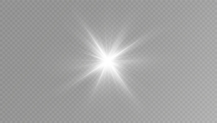 Wall Mural - bright white flash shining