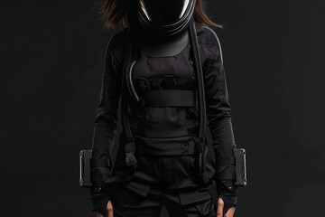 Wall Mural - cosmonaut in a protective suit made generative ai technology