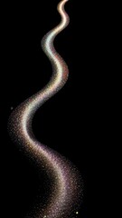 Wall Mural - swirling pathway of shimmering light against a dark background creating an ethereal atmosphere