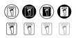 © Aly - Footprint on weight scale icon Vector logo set flat