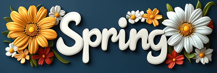 Sticker - Spring Header Text