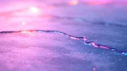 Wall Mural - dreamy pink and blue abstract background with cracked texture and glittering light