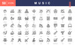 © Mia - Icon set celebrating Music, featuring instruments, genres, performers, recording, concerts, sound engineering, and harmony. Perfect for creative, educational, and entertainment projects.