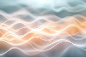 Flowing waves of light create a soft and calming background pattern