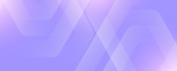 Fototapete - Digital futuristic technology concept with hexagons. Digital hexagonal blue abstract background. Geometric stripe line art design for poster, brochure, cover, banner, website, header