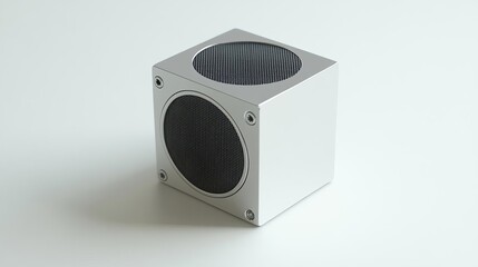 Wall Mural - Compact Cube Speaker with Mesh Grille