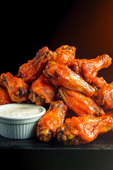 Wall Mural - buffalo chicken wings