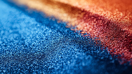 Wall Mural - vibrant blue and red background with a multitude of small dots scattered throughout. the contrasting