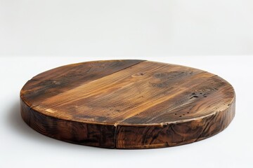 Wall Mural - Round wooden board