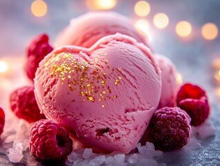 Wall Mural - strawberry ice cream