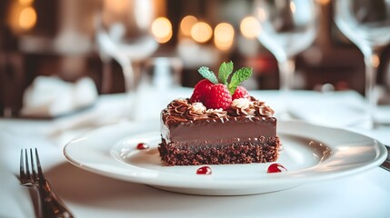 Wall Mural - chocolate cake with chocolate