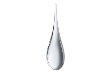 Poster - A crystal clear drop of water on an isolated background. Drop png for copy paste. Generated with AI..