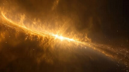 Wall Mural - deep space vista with iridescent nebulae and brilliant stars casting ethereal light through cosmic d
