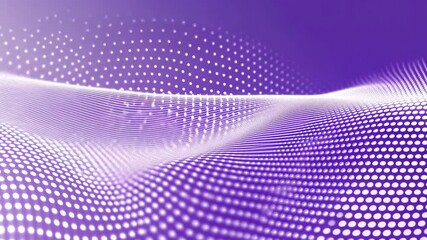 Wall Mural - elegant purple flowing patterns with dot wave design creating a modern digital look and feel in a vi