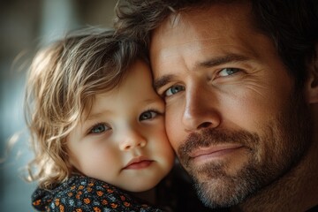 Caring Latin Father Comforting Sad Daughter at Home with Love Support and Understanding