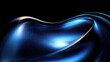© video - Futuristic Abstract Design Smooth Curves Iridescent Blue Background 3D Render