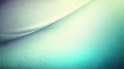 Leinwandbilder - Captivating turquoise and green gradient background with soft light leak accents and a delicate grainy texture creating a serene and visually appealing composition perfect for branding web design