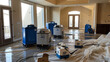 © INT888 - Industrial mold removal equipment setup in residential space
