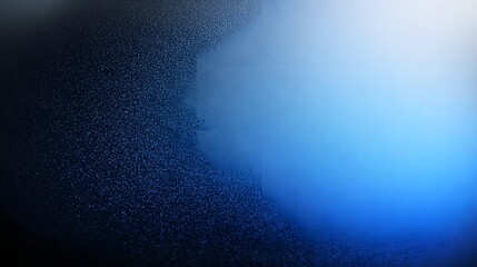 Leinwandbilder - Sleek and Modern Cinematic Dark Blue Gradient with Fine Grained Textured Background for and Atmospheric Digital Designs