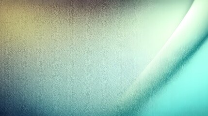 Poster - Stunning turquoise and green gradient background with soft diffused light leaks and a delicate grainy texture creating a fresh modern and serene aesthetic perfect for any creative project or design