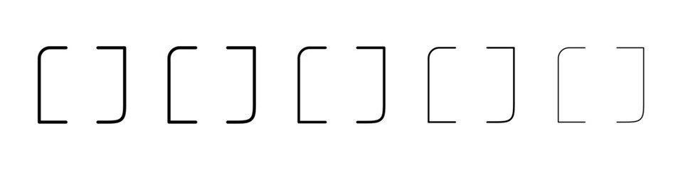 Array icon Vector logo sign