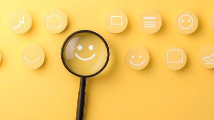 Leinwandbilder - Innovative visual concept representing customer service feedback and experience insights