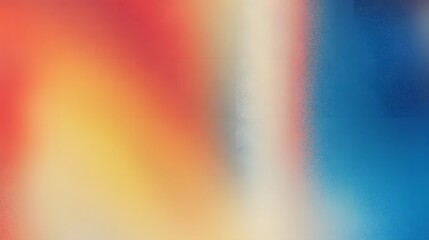 Poster - Stunning vibrant gradient background with a soft grainy noise texture in shades of red orange and blue  This abstract contemporary composition creates a dynamic