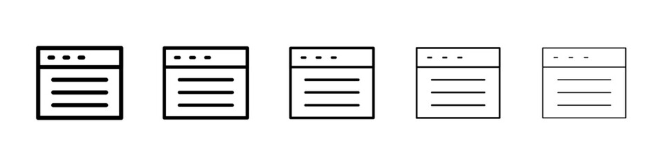 Web page icon Vector logo sign