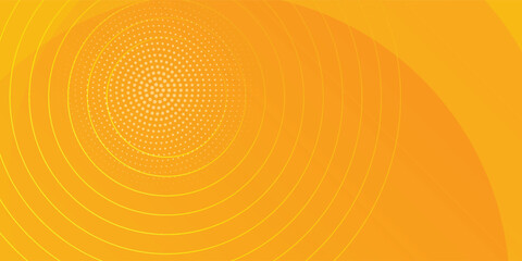 Wall Mural - bright orange geometric lines pattern. modern yellow design abstract background