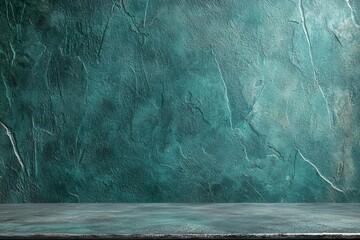 Wall Mural - wall with a blue color and a grey texture