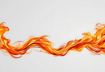 Wall Mural - orange fire flames background