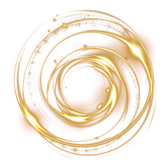 Wall Mural - png gold light swirls abstract spiral energy.