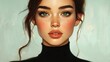 © SunPunjiStudio - Close Up Portrait of a Young Woman with Freckles and Green Eyes