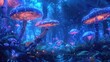 © Scoop - a group of glowing mushroom in a fantasy world