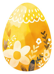 Canvas Print - PNG Cute egg illustration pattern easter.