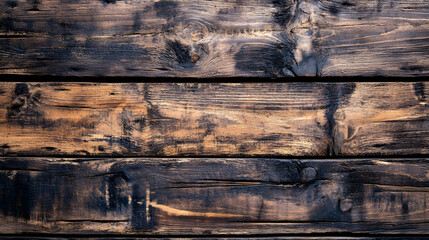 Poster - Rustic Textured Wooden Planks Forming a Natural Vintage Background Surface : Generative AI