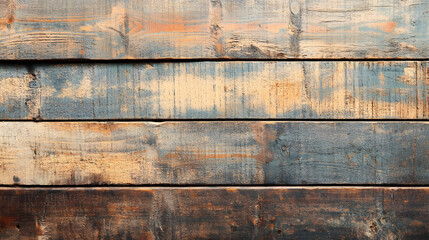 Poster - Rustic Weathered Wooden Planks with Earthy Tones for Natural Background : Generative AI