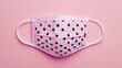 © Generative by J - PM2.5 protect concept. Polka Dot Patterned Face Mask Creative and Protective Accessory