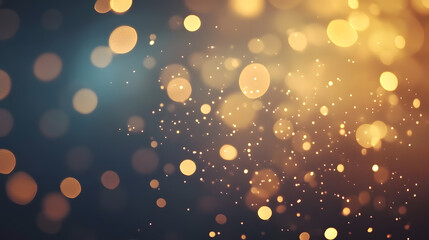 Fototapete - Glowing Bokeh Lights Creating a Dreamy and Festive Atmosphere : Generative AI