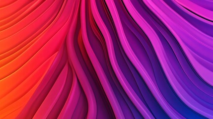 Wall Mural - abstract background with vibrant pink purple and orange swirls and curves