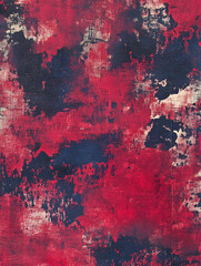 Aufkleber - Abstract red and black textured painting evokes dramatic emotion and artistic expression : Generative AI