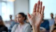© ryandi - Raised Hand in Classroom Meeting Participation