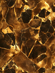 Leinwandbilder - Luxurious Gold Marble Texture with Rich Veins and Elegant Metallic Finish : Generative AI