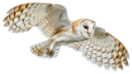 Wall Mural - PNG Barn owl flying bird barn photography.