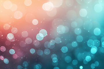 Wall Mural - Soft bokeh background with colorful light orbs creating a dreamy atmosphere for design use