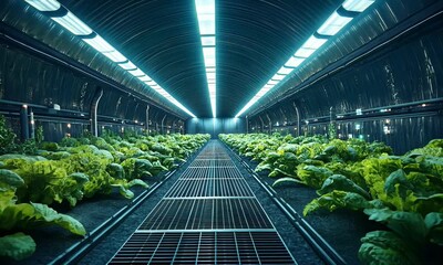 Aufkleber - Indoor Farm Future Food Growing Technology