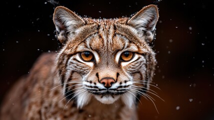 Sticker - Closeup of a lynx in the snow