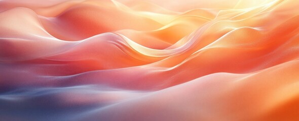 Leinwandbilder - warm peach to soft cream gradient background smooth minimalist design