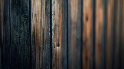 Poster - Close-Up of Rustic Wooden Planks with Natural Texture and Grain Pattern : Generative AI